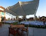 Courtyard Canopy with Chairs and Table