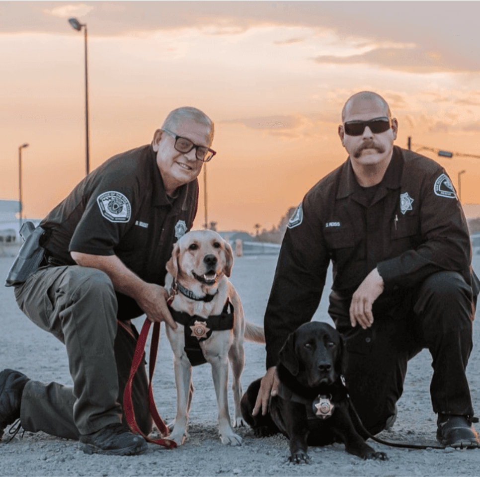 Arson Investigators with K9