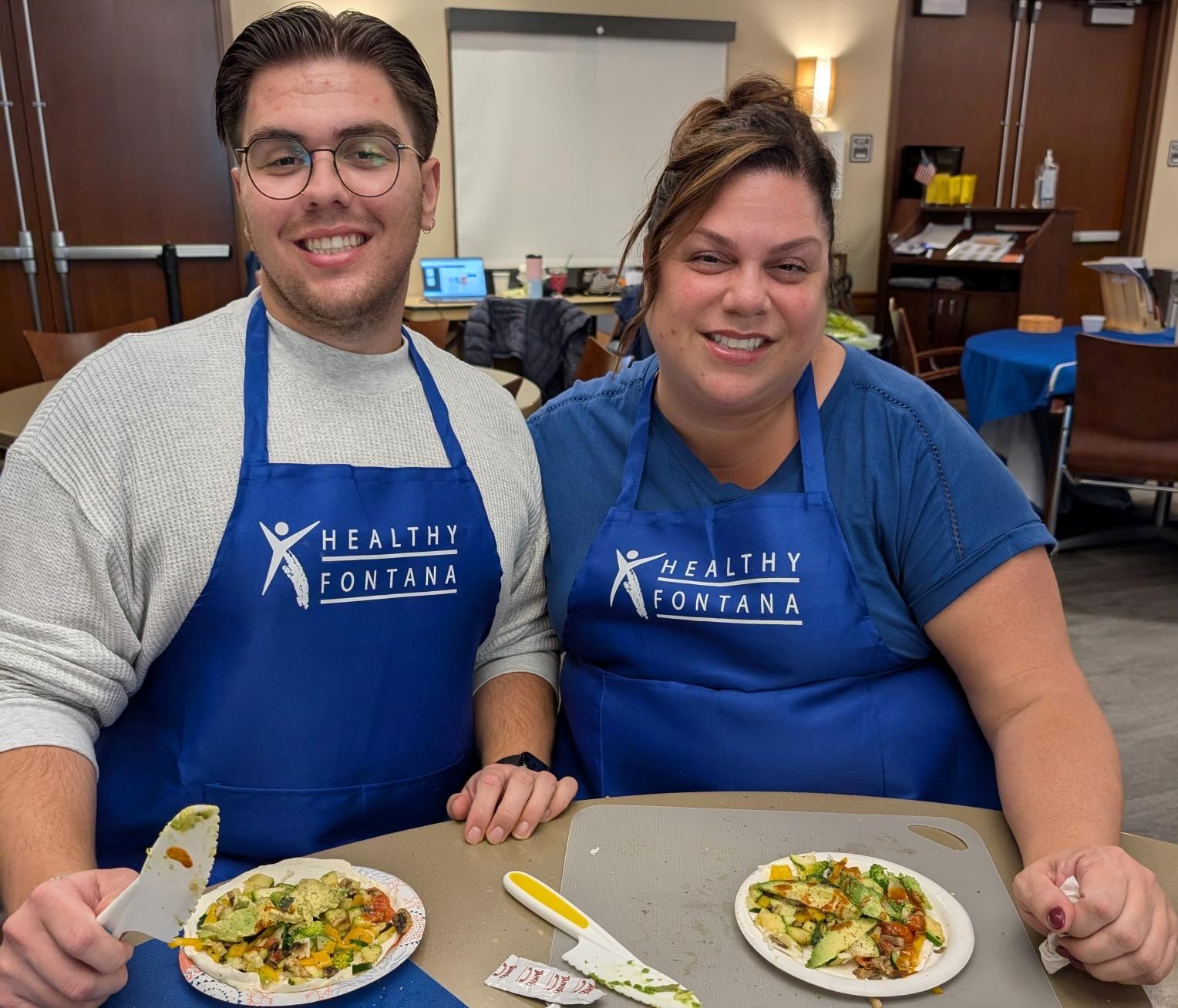 Participants enjoying the cooking class